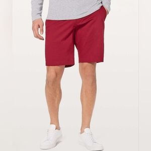 Lululemon Men's Oxblood Red Warpstreme Stretchy Chino Commission Short 9" 32
